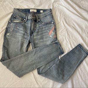Lucky Brand Paint Splatter Skinny Jeans